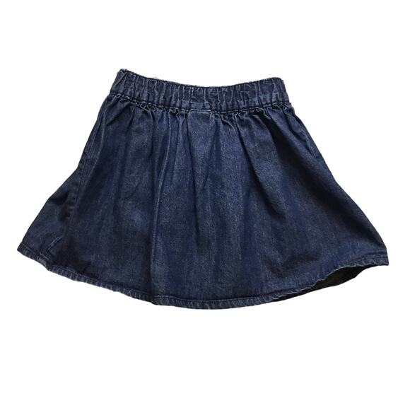 Carters Set White Tank Jean Skirt Navy Play-Shorts Elastic Waist Size Girls 4/4T - Picture 7 of 9